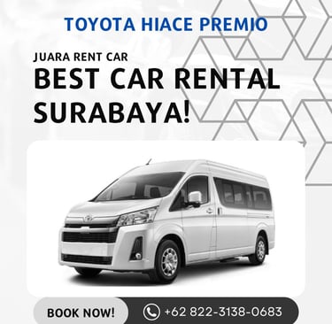 Rental Mobil Hiace Premio di Surabaya Juara Rent Car
