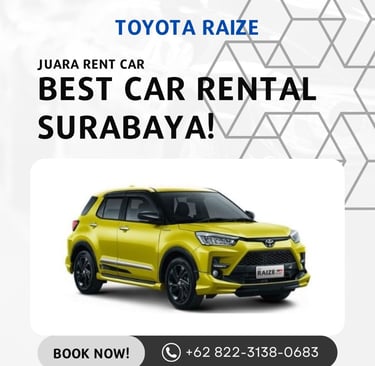Rental Mobil Raize di Surabaya Juara Rent Car
