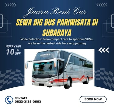 Rekomendasi Sewa Big Bus Pariwisata di Surabaya