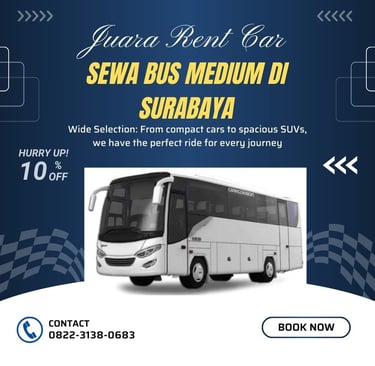 Sewa Bus Medium Pariwisata di Surabaya