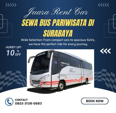 Rekomendasi Sewa Bus Pariwisata di Surabaya