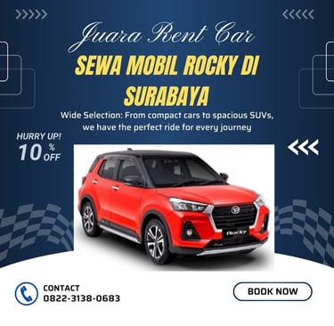 Sewa Mobil Daihatsu Rocky di Surabaya Juara Rent Car
