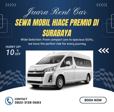 Sewa Mobil Hiace Premio di Surabaya
