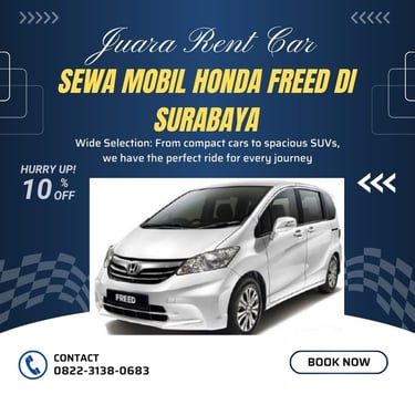 Sewa Mobil Honda Freed di Surabaya Juara Rent Car