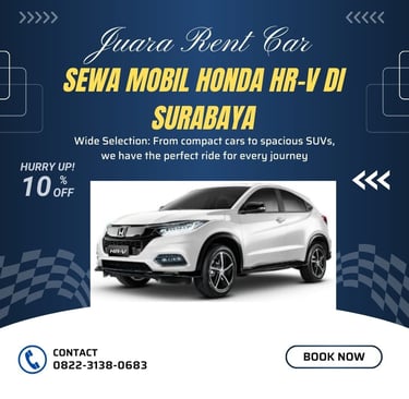 Sewa Mobil Honda HR-V di Surabaya Juara Rent Car