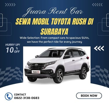 Sewa Mobil Rush di Surabaya Juara Rent Car