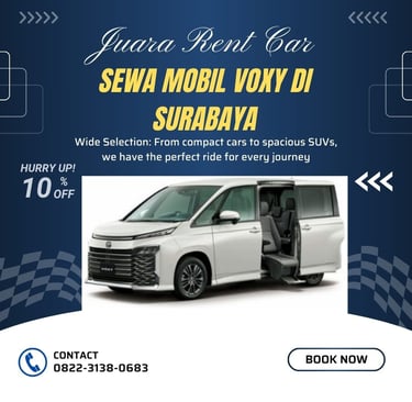 Sewa Mobil Toyota Voxy di Surabaya Juara Rent Car
