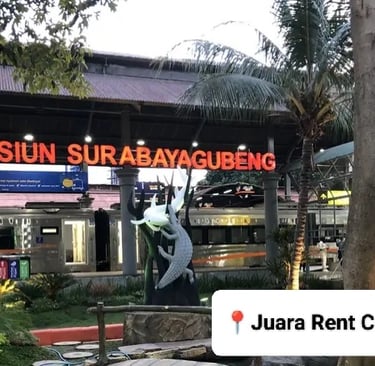 Stasiun Kereta Api Surabaya Gubeng Juara Rent Car