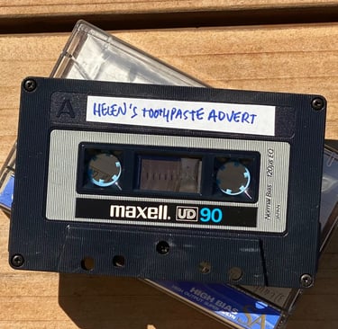 Cassette tape of Helen's toothpaste advert