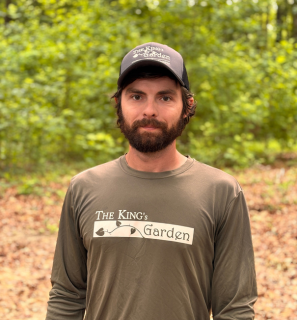Isaac Hyde serves as Project Manager and Lead Mason for The King’s Garden