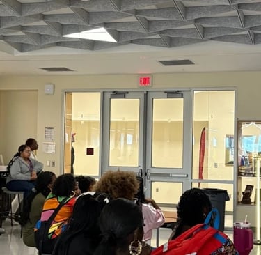 This is a photo of one of our club meetings.