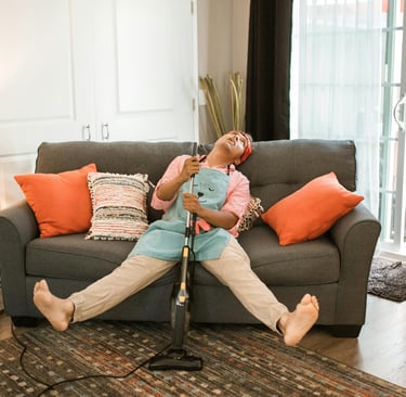 Illustration d'un proche aidant épuisé