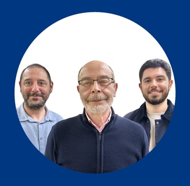 Three insurance agents smiling