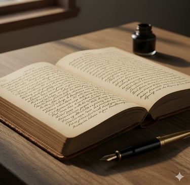 a pen and a pen on a table