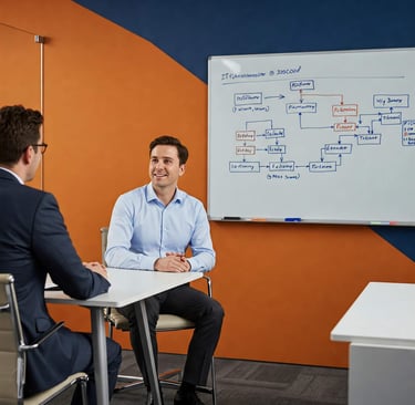 IT Job Interview - IT Professional in a job interview