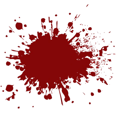 Elément de décor - tâche de sang - E. B. Ashford, auteur de romans horrifiques et fantastiques.