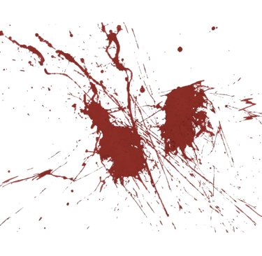 Elément de décor - tâche de sang - E. B. Ashford, auteur de romans horrifiques et fantastiques.