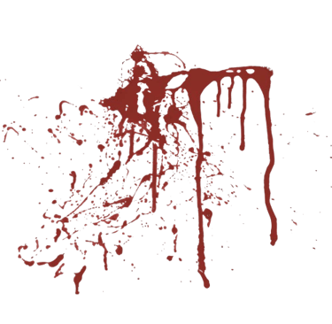 Elément de décor - tâche de sang - E. B. Ashford, auteur de romans horrifiques et fantastiques.