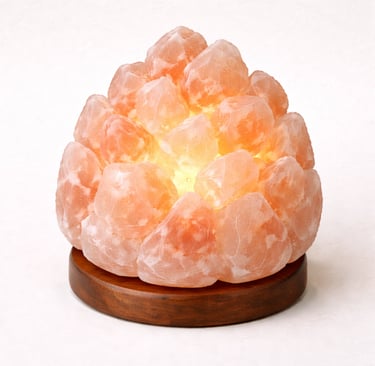 Premium Himalayan crystal salt lamp luxury décor lighting
