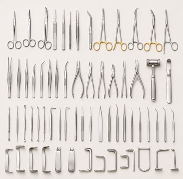 Professional plastic surgery instruments for reconstructive and aesthetic procedures