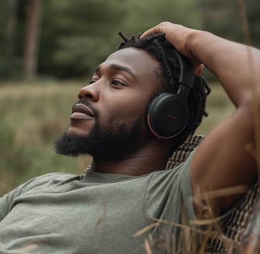 person listening to SSP and RRP to regulate nervous system
