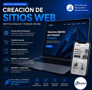 criação de sitio web
