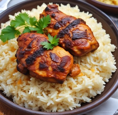 A colorful spread of African desserts arranged on a festive table.
