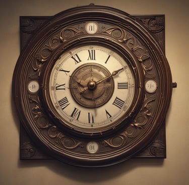 white analog wall clock at 10 00