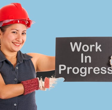 a woman in a hard hat and a hard hat