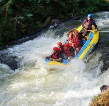 Jeram rodeo yang ada di sungai palayangan