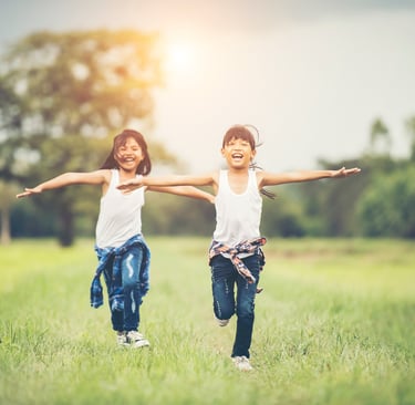 Children playing outdoors