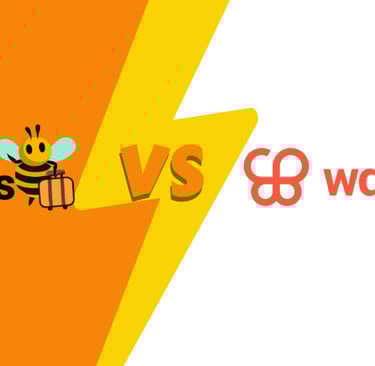 btravelrs logo and wanderlog logo