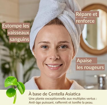visage femme avec des descriptions