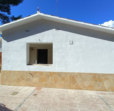 una ampliación acabada de una vivienda 