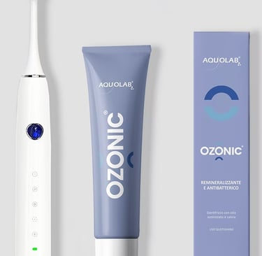 Brosse à dent sonique et dentifrice ozonic aquolab hygiene-precision.com