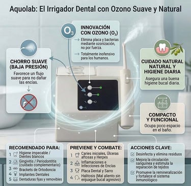 El mejor irrigador dental de baja presión para periodontitis, suave y eficaz para encías sensibles