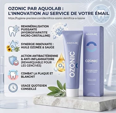 Dentifrice pour éviter la déminéralisation à l'hydroxyapatite et à l'ozone
