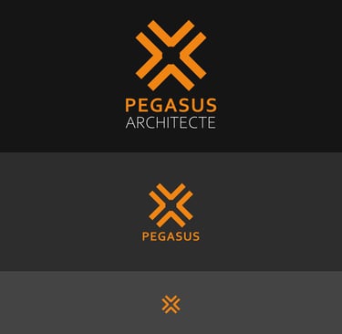 Présentation d'un logo responsive avec les éléments à garder en fonction de la taille