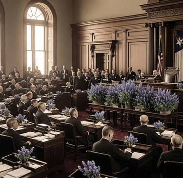 1901 texas legislature discussing state flowers