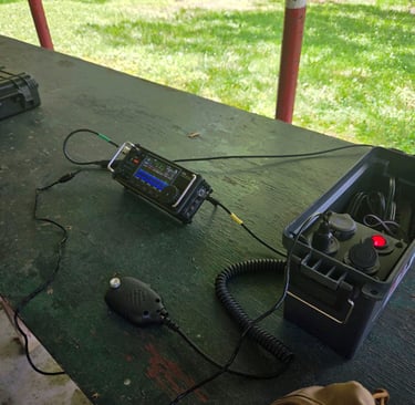 Dave's Field Day setup.
