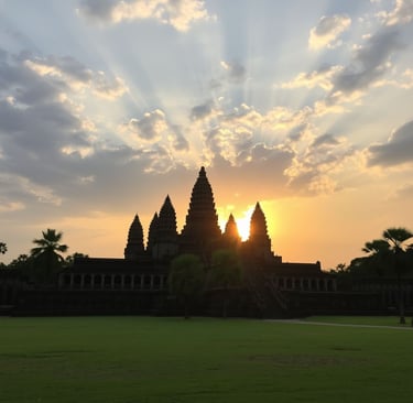Angkor wat sunset