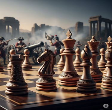 War and Chess are two blends of same Strategy. Checkmate Champs