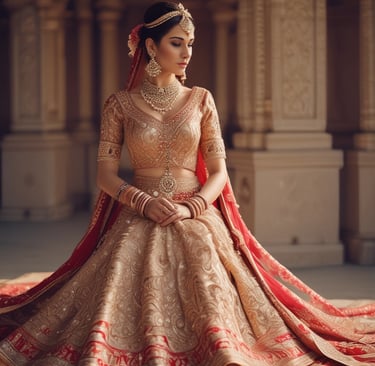 A multi-level shopping mall decorated festively with red and gold reindeer and stars hanging from the ceiling. Various shop fronts, such as Puma, Shree Balaji Diamond, and others, are visible. People are shopping and walking along the balconies. There are advertisements for Budweiser and LG.