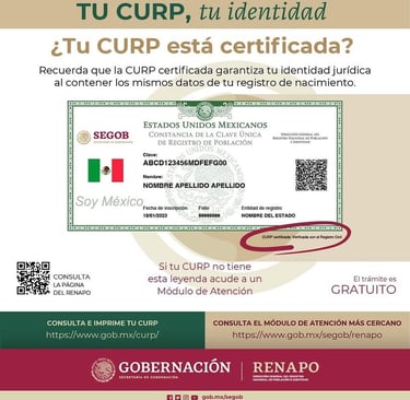 Módulos disponibles para sacar la CURP Biométrica Módulo para sacar CURP donde sacar CURP biomética