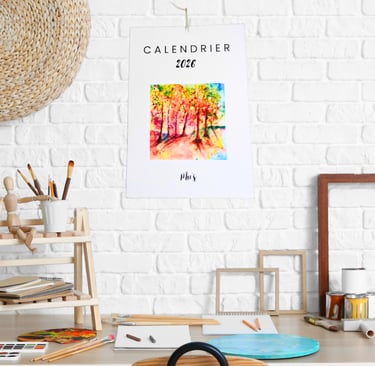 calendrier artistique cadeau deco