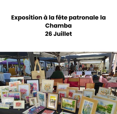 aquarelle exposition marché