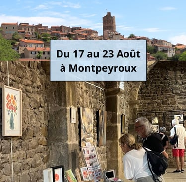 Montpeyroux exposition été 2026 aquarelle auvergne