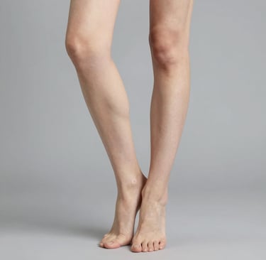 Close-up of a woman with clear, glowing skin for skincare and beauty routines.