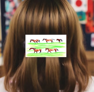 Billboard Barrettes make great gifts for little girls who love to draw