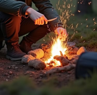 Inicia un fuego de forma rápida y segura. 